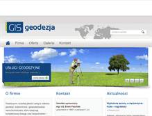 Tablet Screenshot of gis-geodezja.pl